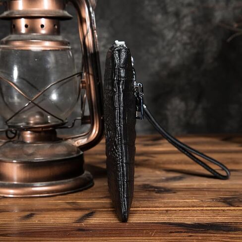 محفظة قابض جلدية حقيقية للرجال لرجال حقيبة المال الأموال متعددة الوظائف. in Kuwait