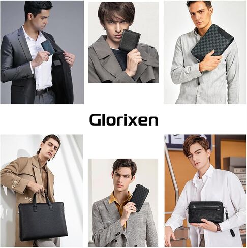 Anti Theft Leather Clutch Bag for Men Full Grain Travel Wallet with Lock Wristlet Card Phone Organizer in Kuwait