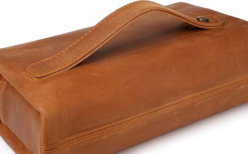 حقيبة القابض الجلدية المضادة للسرقة للرجال محفظة سفر للحبوب مع منظم هاتف بطاقة معصم القفل in Kuwait