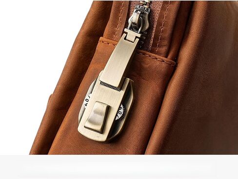 حقيبة القابض الجلدية المضادة للسرقة للرجال محفظة سفر للحبوب مع منظم هاتف بطاقة معصم القفل in Kuwait