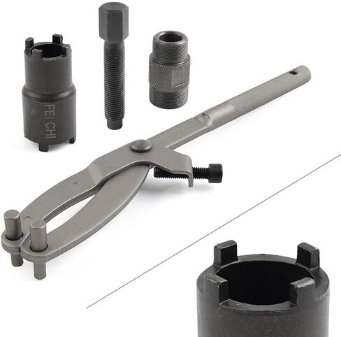 CHCURY1 FLYWHEEL MAGNETO SPENNNER مفتاح القابض القابض قفل مقبس الجوز أداة تعديل قابلة للتعديل لـ 50cc 90cc 110cc 125cc 200cc 250cc دراجة نارية 3pcs in Kuwait