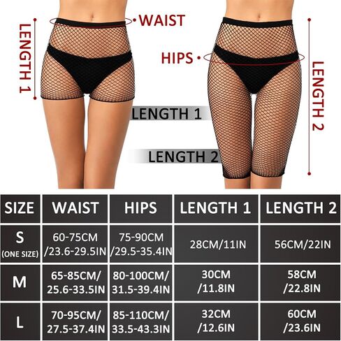 Geyoga 4 Pcs Fishnet Shorts Fishnet Biker Short High Waisted See Through Elastic Mesh Shorts for Women, 4 Styles (S,Black) in Saudi Arabia