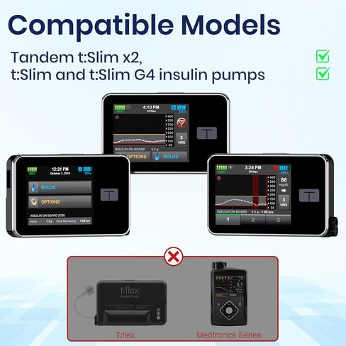 Tslim x2 Pump Case, Tandem Tslim x2 Pump Case Accessories, t Slim Pump Case with 360° Rotating Clip, Insulin Pump Holder Holster for t:Slim and t:Slim g4 in Saudi Arabia