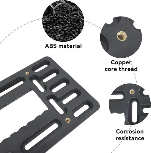 License Plate Bracket Holder, Front License Plate Bracket, No Drill Front Plate Mount, Licenses Plates Brackets Bumper, License Plate Covers with Anti Theft Stainless Steel Screw Bolt Caps in Kuwait