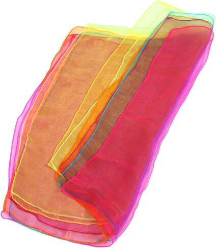 Sosoport 12pcs Performance Dance Scarves Bright Colors for Boy Girl Juggling Scarves Props in Saudi Arabia