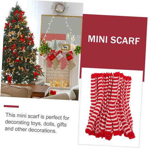 Yardwe 20pcs Mini Doll Scarves الأوشحة الإبداعية لزخارف حفلات العطلات والوزن الخفيف لحفلات موضوع عيد الميلاد والتجمعات العائلية in Kuwait