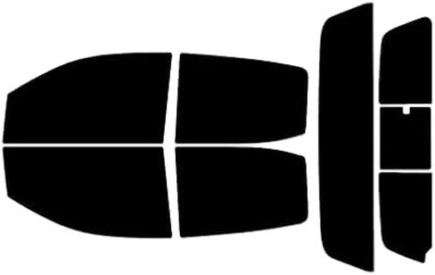 Rvinyl Window Tint Kit Compatible with GMC Canyon 2015-2023 4 Door Crew Cab - Black 5% - Single Ply No Bubble Film - Do it Yourself Vehicle Front Precut Kit in Saudi Arabia