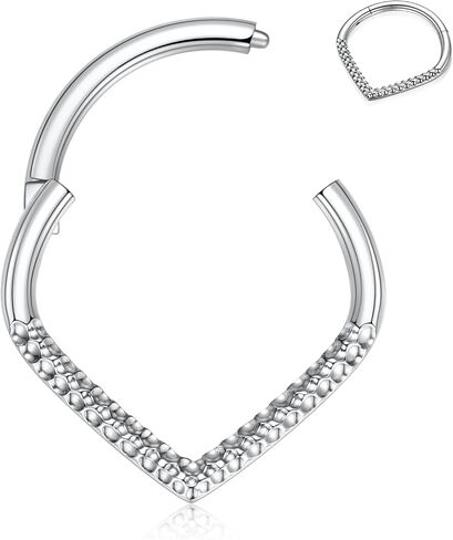 Gagabody Septum Ring 16 Gauge Orrings Teardrop Daith Jewelry Surgical Steel Rings Nose Nose Cartlidge arring Hoop Helix Tragus Rook Jewelry in Kuwait