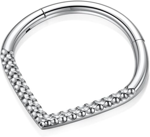 Gagabody Septum Ring 16 Gauge Orrings Teardrop Daith Jewelry Surgical Steel Rings Nose Nose Cartlidge arring Hoop Helix Tragus Rook Jewelry in Kuwait