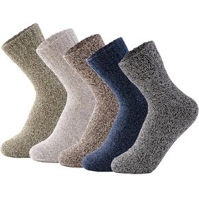 Wool Socks 5 Pairs Thickened Socks Gifts For Women Winter Christmas Gifts Socks Warm Socks Cozy Socks