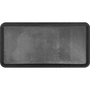 Imports Décor Rubber Boot Tray, Black, 15.75"x31.50"