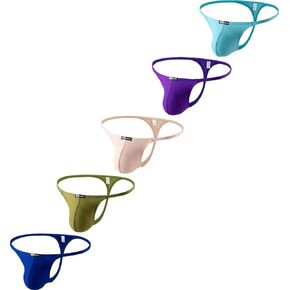 Men's Sexy G String Thongs for Soft Low Rise Underwear