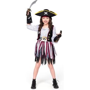 زي Spooktacular Creations Girl Pirate Seven Seas للحفلات ذات الطابع الشخصي، الهالوين in Kuwait