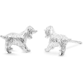 Boma Jewelry Sterling Silver Springer Spaniel Dog Stud Earrings