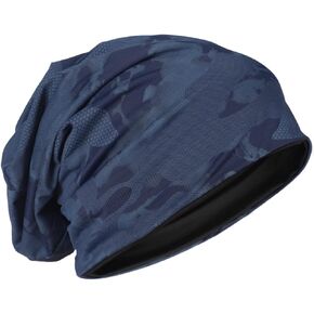FORBUSITE Lightweight Reversible Slouchy Beanie Hats for Men Women, Running Sweat Wicking & Quick Dry