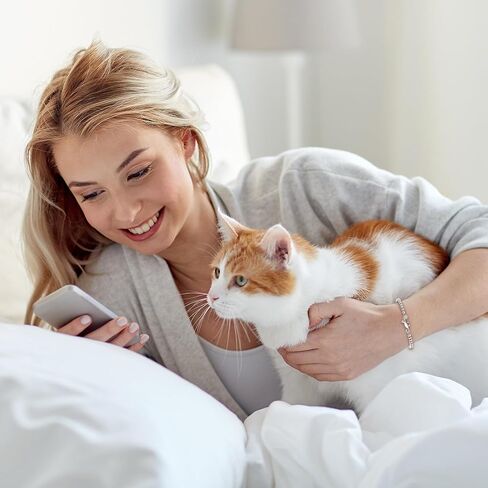 ASKRAIN Cat Mom Gifts Cat-Playing Ball Charm سوار سلسلة مطلي بالفضة بطول 7 بوصة + 2 بوصة in Kuwait