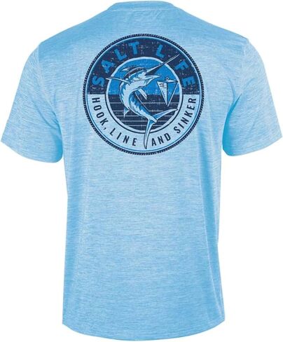Salt Life Men's Marlin Sinker Short Sleeve Performance Shirt in Saudi Arabia