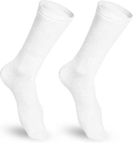 Champion Men's Compression Socks, 15-20 mmHg, Athletic Fit Crew Length Mid-Calf Cushion Foot Sport Socks in Saudi Arabia