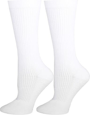Champion Men's Compression Socks, 15-20 mmHg, Athletic Fit Crew Length Mid-Calf Cushion Foot Sport Socks in Saudi Arabia