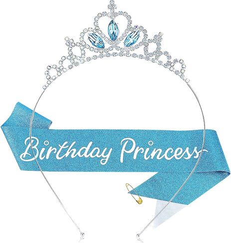 KICOSY Girls Tiara Crystal Princess Crown Princess Tiara Crowns Crystal Headband in Saudi Arabia