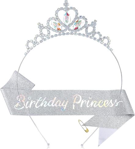 KICOSY Girls Tiara Crystal Princess Crown Princess Tiara Crowns كريستال عقال in Kuwait