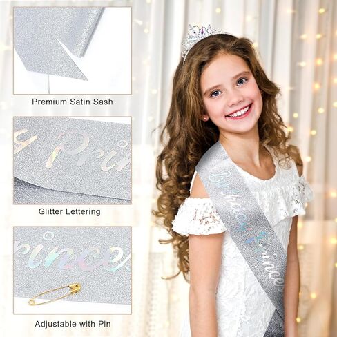 KICOSY Girls Tiara Crystal Princess Crown Princess Tiara Crowns كريستال عقال in Kuwait