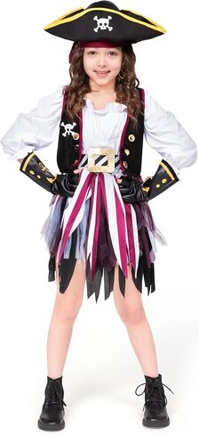 زي Spooktacular Creations Girl Pirate Seven Seas للحفلات ذات الطابع الشخصي، الهالوين in Kuwait