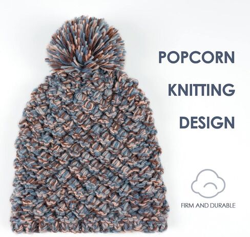 Fittia Winter Knit Beanie Hat for Women&Men, Thick Pom Pom Beanie with Flannel Lining, Snow Ski Skull Cap in Kuwait