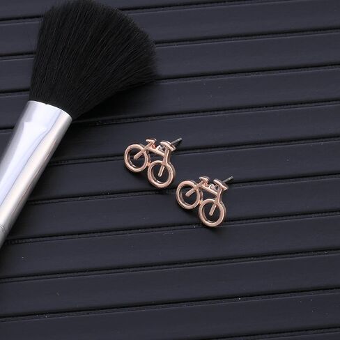 Stud Earring for Women,Bicycle Earring Stud Girl Silver Dangle Earring Small Stainless Steel Earring in Saudi Arabia