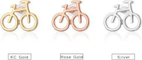 Stud Earring for Women,Bicycle Earring Stud Girl Silver Dangle Earring Small Stainless Steel Earring in Saudi Arabia
