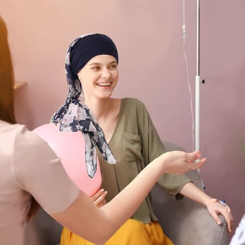 FOHEEL Chemo Headwear Turbans for Women Long Hair Head Scarf Headwraps Cancer Hats in Saudi Arabia