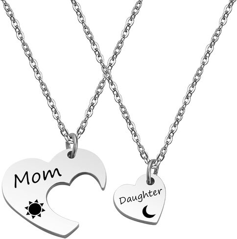 SELOPU Mother Daughter Necklace Mom Sister Jewelry 3 pcs Mom Big Sis Lil Sis Pendant Necklace in Saudi Arabia