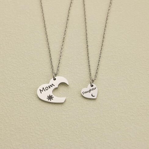 SELOPU Mother Daughter Necklace Mom Sister Jewelry 3 pcs Mom Big Sis Lil Sis Pendant Necklace in Saudi Arabia
