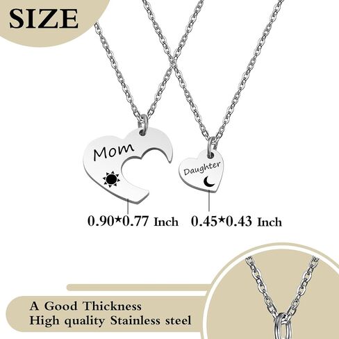 SELOPU Mother Daughter Necklace Mom Sister Jewelry 3 pcs Mom Big Sis Lil Sis Pendant Necklace in Saudi Arabia
