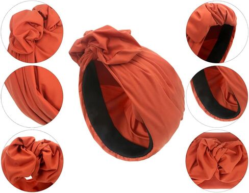 3 pcs Vintage French Female Turban Hat Fashion Bandana Headband Women's Soft Hair Cover Cap Ladies Head Wraps Muslim Headscarf Bonnet in Saudi Arabia