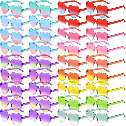 RTBOFY One Piece Rimless SunglTransparent Candy Color Tinted Cloud shape Eyewear (Green) in Kuwait