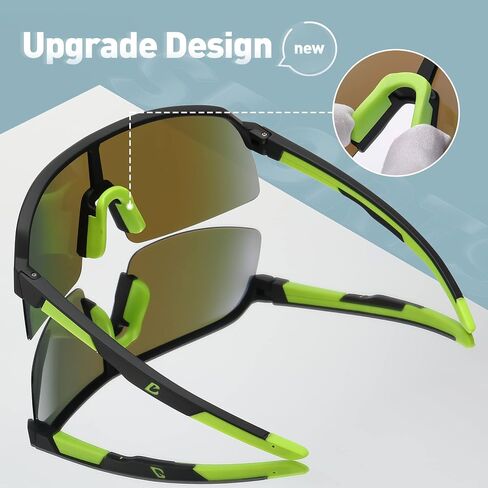 Bevi Sports Sunglasses Polarized Lens with TR90 Frame for Men Women Outdoor Driving Cycling in Kuwait