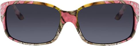 Polarized Hot Pink Camo Sunglasses for Women - Diamante - Free Matching Microfiber Pouch in Saudi Arabia
