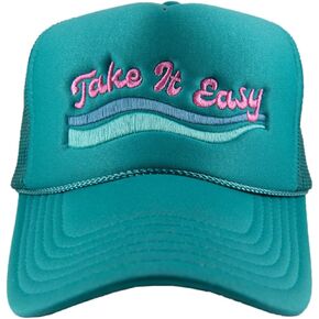 KATYDID Take It Easy Foam Trucker Hat (Deep Teal)
