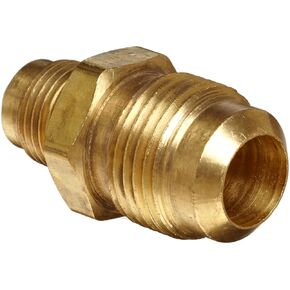 Anderson Metals-04056-0605 Brass Tube Fitting, Reducing Union, 5/16" x 3/8" Flare