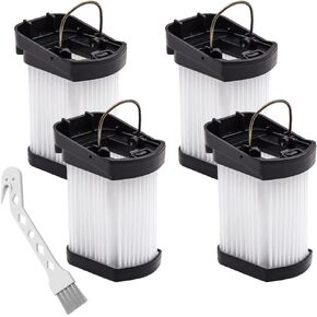 4 Pack Replacement Fabric Filter Compatible with Shark Cordless Handheld Vacuum WV401BL WV401PK WV403BR, Compare to Part # XFFWV400