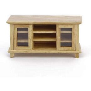 Dollhouse TV Cabinet, 1:12 Scale Dollhouse Accessories Miniature Furniture Decor Model, Kids Play Toy
