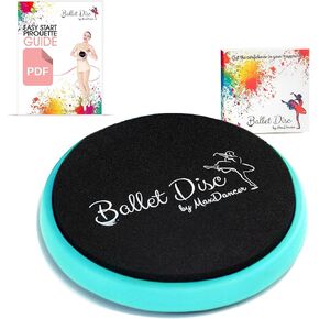 Ballet Turning Disc for Dancers, Gymnastics and Ice Skaters. Portable Turn Board for Dancing on Releve. Make Your Turns, Pirouette and Balance Better