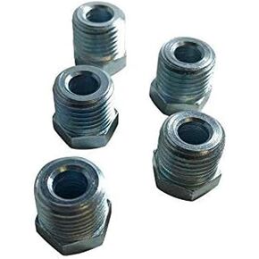 ASD Brake Line Tube Nuts For 1/4" Tube (9/16" - 18 Thread, Inverted Flare, Oversize) (Pack of 5)
