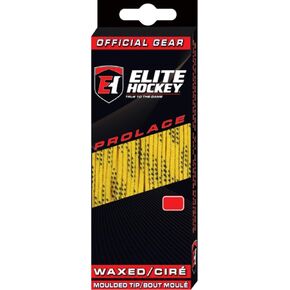 Elite Hockey Prolace Waxed Hockey Laces (Yellow, 108")