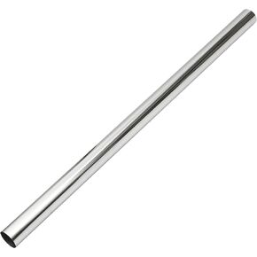 Car Mandrel Exhaust Pipe Tube Durable 48" Length 2.5'' OD Straight Exhaust Tube DIY Custom 0 Degree Modified Piping T304 Stainless Steel Silver Tone