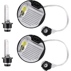 2 Packs HID Headlight Ballast with Igniter & D4S Bulb for Lexus GS350 GS450h IS200t IS250 IS300 IS350 LS460 LS600h LX570 RX350 RX450h for Toyota Camry Sienna 81107-75020 Xenon Ballast Control Module