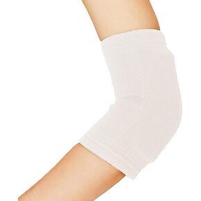 D&M Elbow Pad Sleeve, 12mm Thick pad, White, S-Size, 1pc, Made in Japan, 737