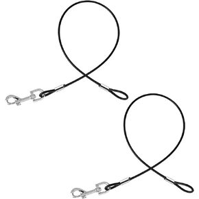 2 Pack Chew Proof Dog Leash Extension Rope, 24" Short Dog Leash Extender for Training, Non Chewable Dog Leash Extender Suitable for Small Medium Large Dogs