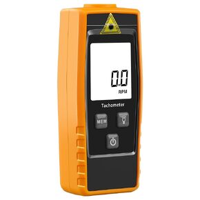 XRCLIF Digital Tachometer, RPM Meter with 2.5 to 99,999 RPM Accuracy, Noncontact RPM Gauge Marker with Batteries Included, Handheld Laser Tachometer Speed Tester